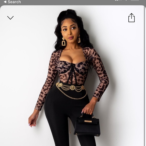 Super cute Leopard top - Picture 4 of 4